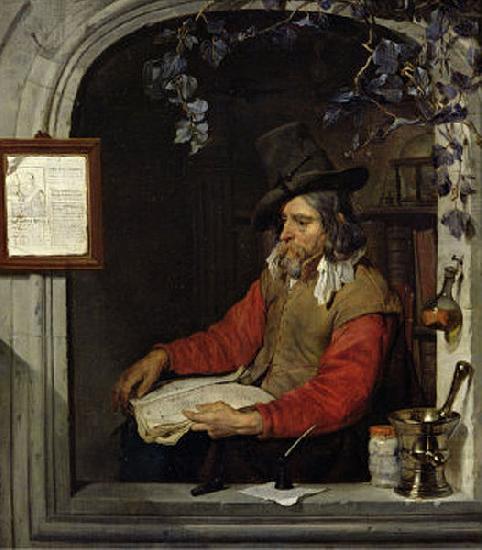 Gabriel Metsu The Apothecary or The Chemist. china oil painting image